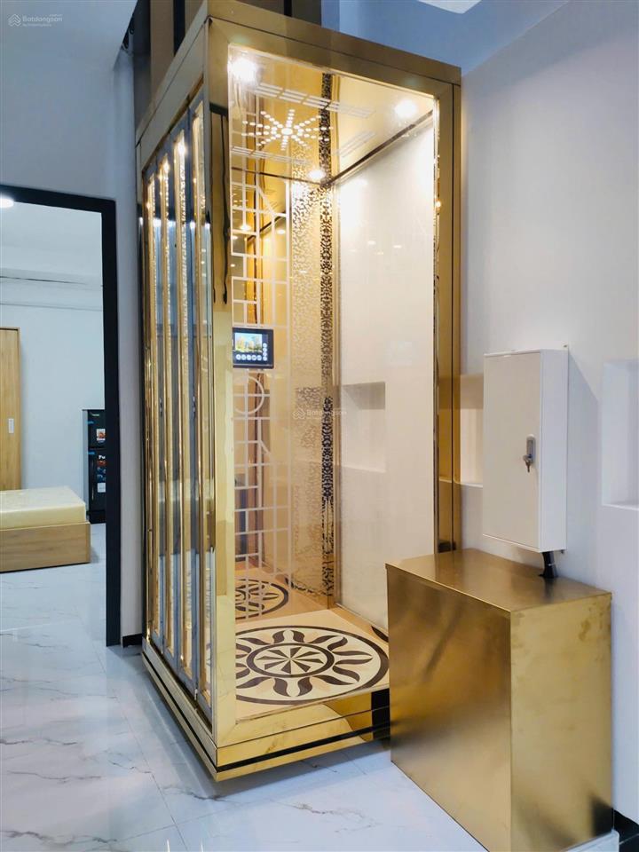 Nhà mới 4 tầng full nội thất có thang máy  hxh 5m trần mai ninh, 3x16m [nở hậu 3.2m]. giá 8.9 tỷ