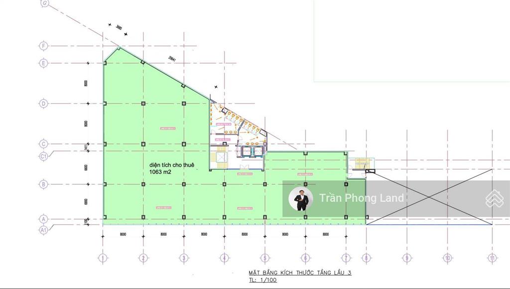 Chính chủ cho thuê sàn văn phòng tòa nhà mặt tiền 127 hồng hà, p9, q. phú nhuận, 1047m2, 0908 140 ***