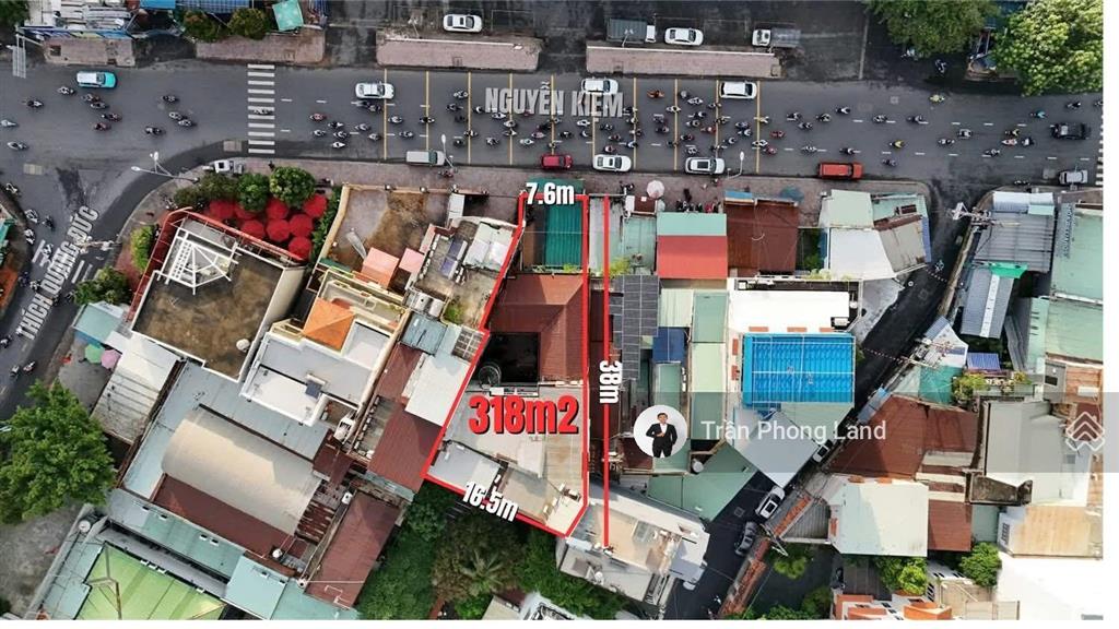 Chính chủ gửi bán nhà mặt tiền 740c nguyễn kiệm, p4, q. phú nhuận, 7.6(16.5)x38m, 0938 140 ***