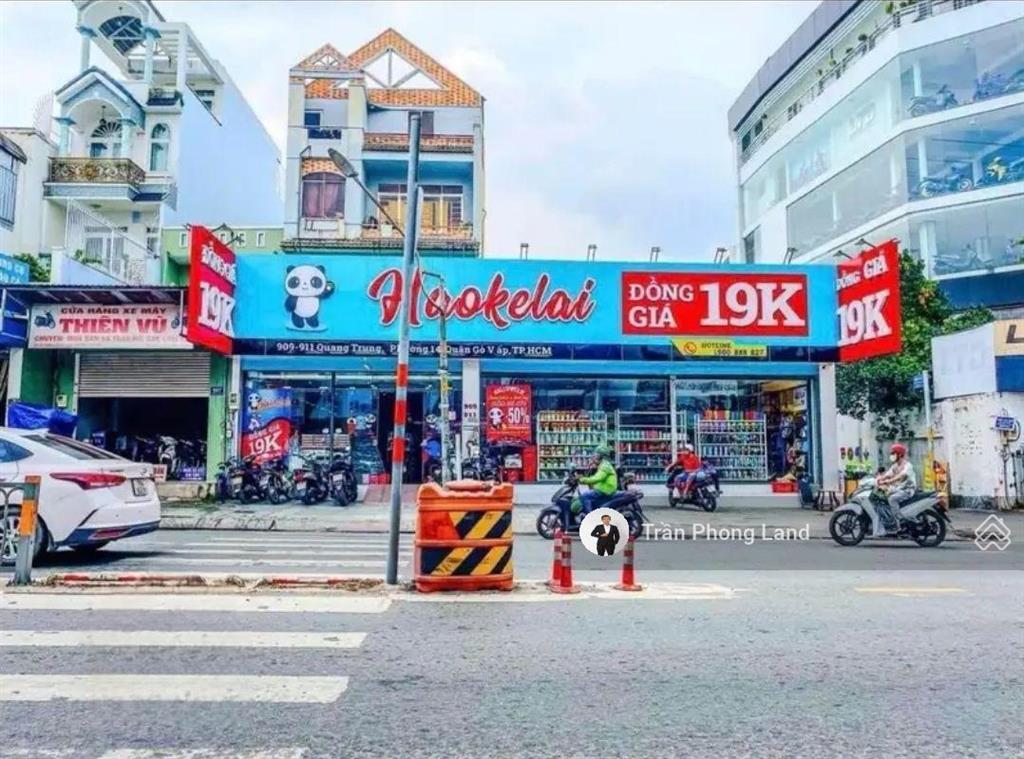 Chính chủ cho thuê nhà góc 2 mặt tiền 909911 quang trung, p14, q. gò vấp, 16.5(18)x34m, 0908 140 ***