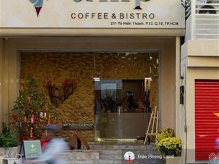 Chính chủ cho thuê nhà mặt tiền 251 tô hiến thành, p13, q10, 5.8x23.5m, trệt 2 lầu st, 0908 140 ***