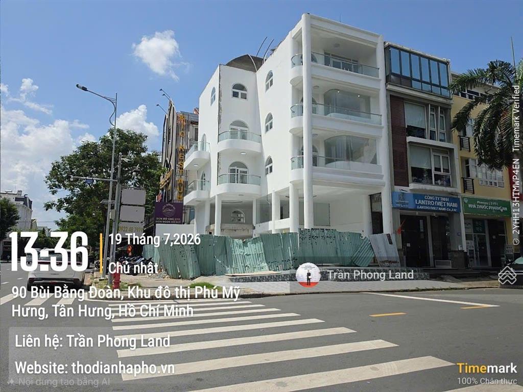 Chính chủ cho thuê nhà góc 2 mặt tiền 48 phan khiêm ích  bùi bằng đoàn, q7, 12x18.5m, 0908 140 ***