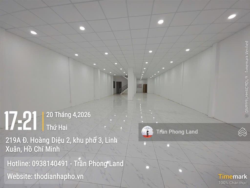 Chính chủ cho thuê nhà mặt tiền 213215 hoàng diệu 2, p. linh trung, tp. thủ đức, 8x25m, 0908 140 ***