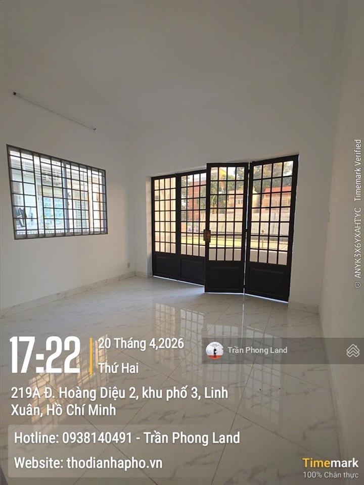 Chính chủ cho thuê nhà mặt tiền 213215 hoàng diệu 2, p. linh trung, tp. thủ đức, 8x25m, 0908 140 ***