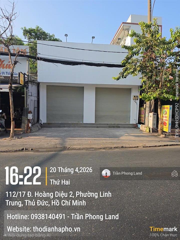Chính chủ cho thuê nhà mặt tiền 213215 hoàng diệu 2, p. linh trung, tp. thủ đức, 8x25m, 0908 140 ***