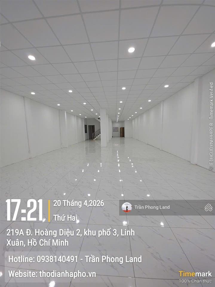 Chính chủ cho thuê nhà mặt tiền 213215 hoàng diệu 2, p. linh trung, tp. thủ đức, 8x25m, 0908 140 ***