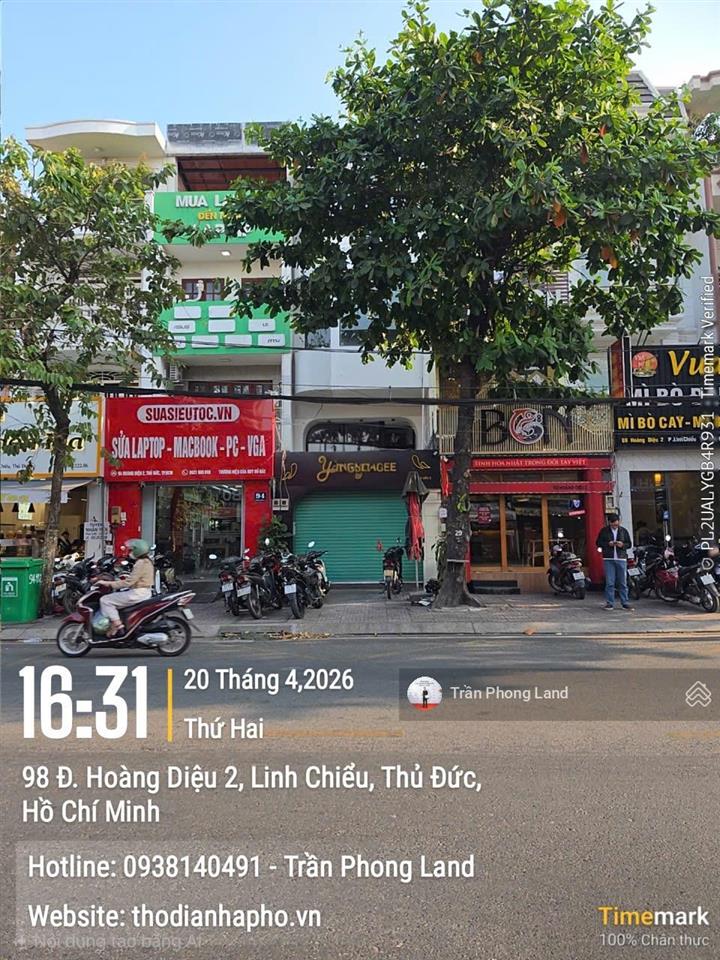Chính chủ cho thuê nhà mặt tiền 92 hoàng diệu 2, p. linh chiểu, tp. thủ đức, 4.2x20m, 0908 140 ***