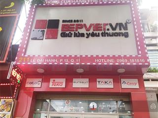Chính chủ cho thuê nhà 2 mặt tiền 311 lê đại hành, p13, q11, 5.2x30m, trệt lửng 2 lầu, 0908 140 ***