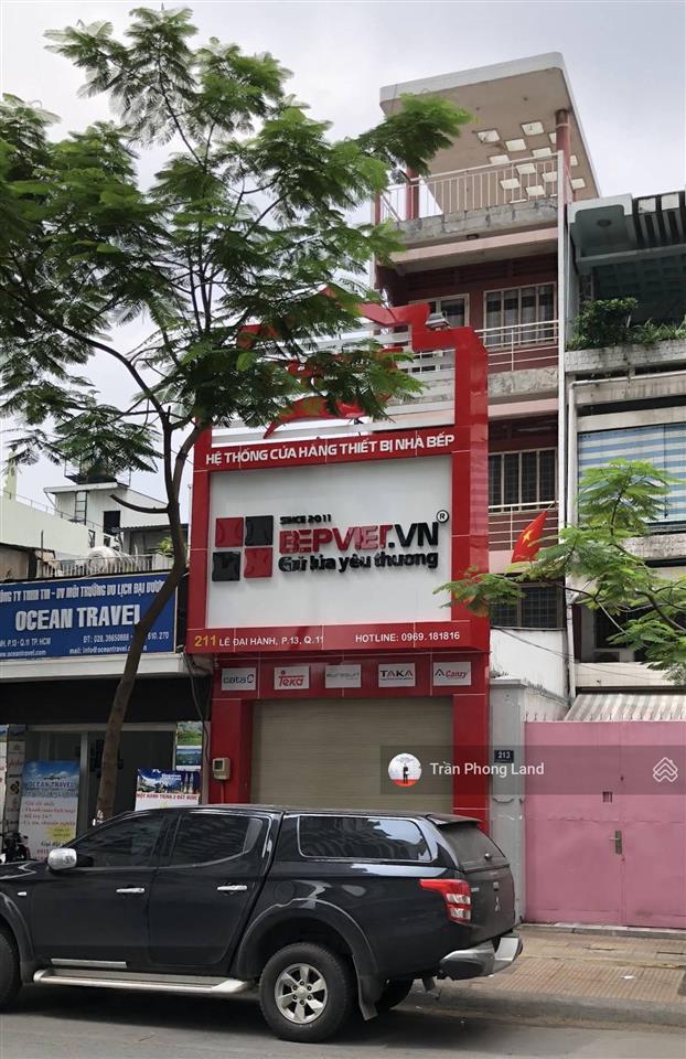 Chính chủ cho thuê nhà 2 mặt tiền 311 lê đại hành, p13, q11, 5.2x30m, trệt lửng 2 lầu, 0908 140 ***