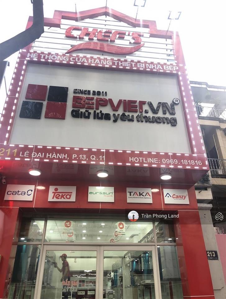Chính chủ cho thuê nhà 2 mặt tiền 311 lê đại hành, p13, q11, 5.2x30m, trệt lửng 2 lầu, 0908 140 ***