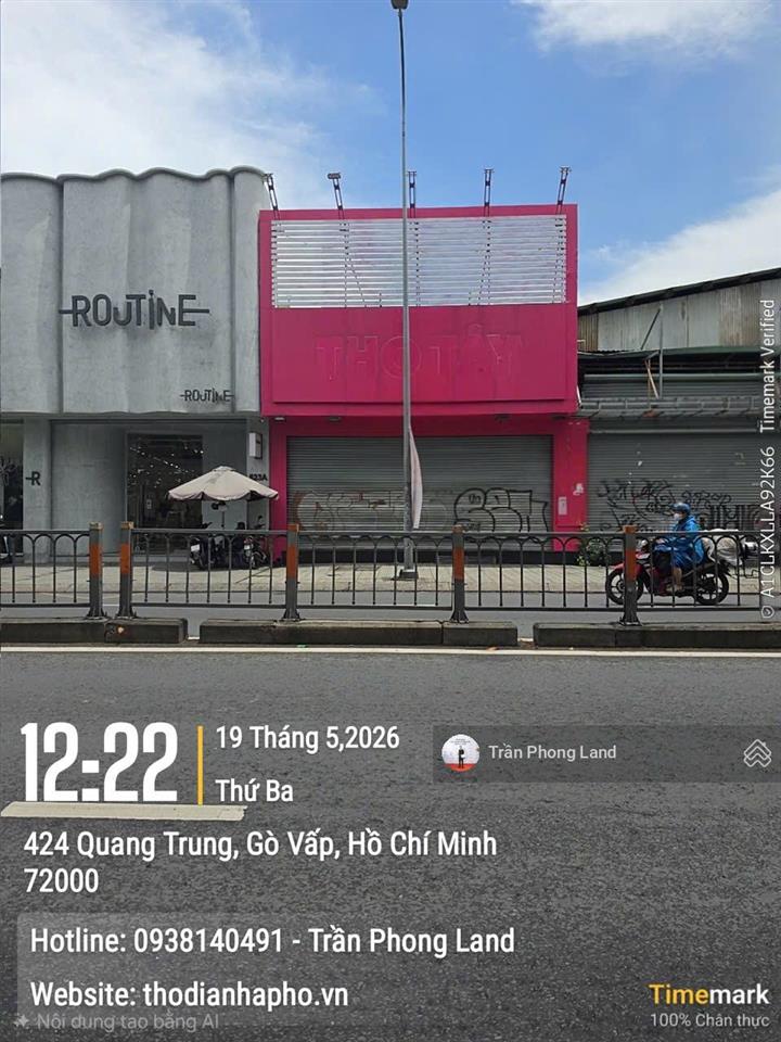 Chính chủ gửi cho thuê nhà mặt tiền 525 quang trung, p10, q. gò vấp, 8x25m, 1 trệt, 0908 140 ***
