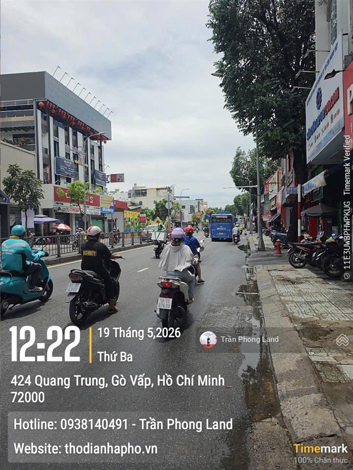 Chính chủ gửi cho thuê nhà mặt tiền 525 quang trung, p10, q. gò vấp, 8x25m, 1 trệt, 0908 140 ***