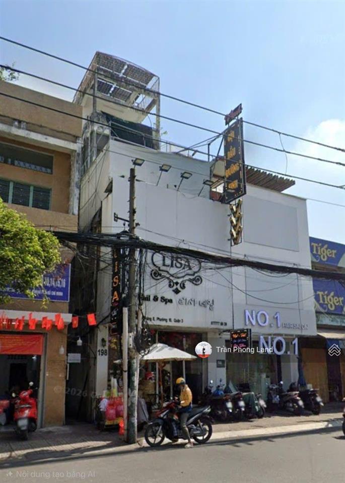 Chính chủ cho thuê nhà mặt tiền 198 cách mạng tháng tám, p10, q3, 4x15m, trệt 4 lầu, 0908 140 ***