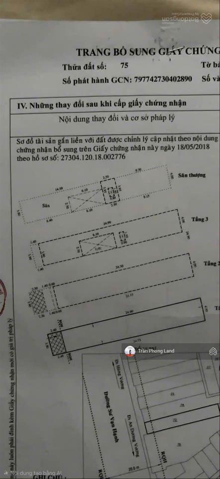 Chính chủ gửi bán nhà mặt tiền 176 sư vạn hạnh, p9, q5, 4x26m, 98.2m2, trệt 2 lầu st, 0938 140 ***