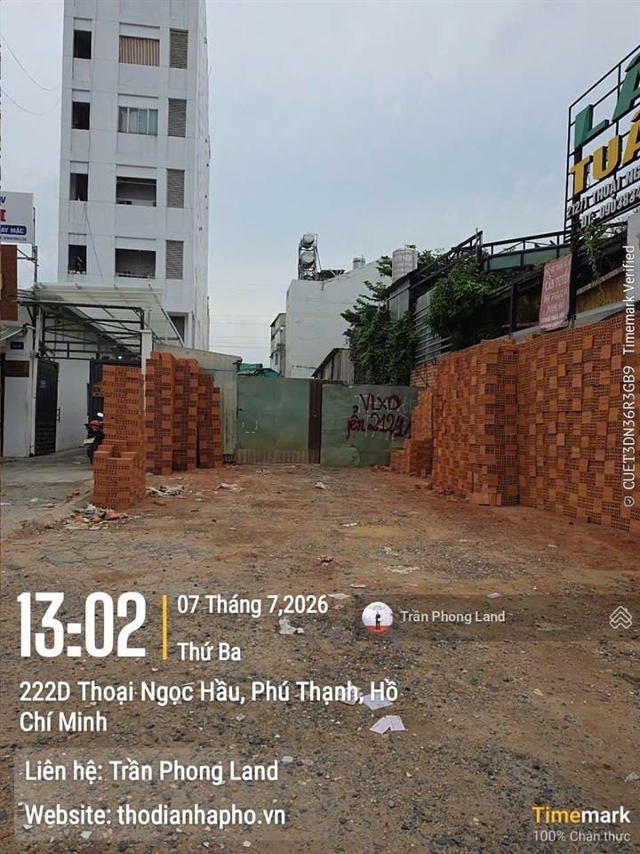 Chính chủ gửi cho thuê đất mặt tiền 220a thoại ngọc hầu, p.phú thạnh, q. tân phú, 7x70m, 0908 140 ***