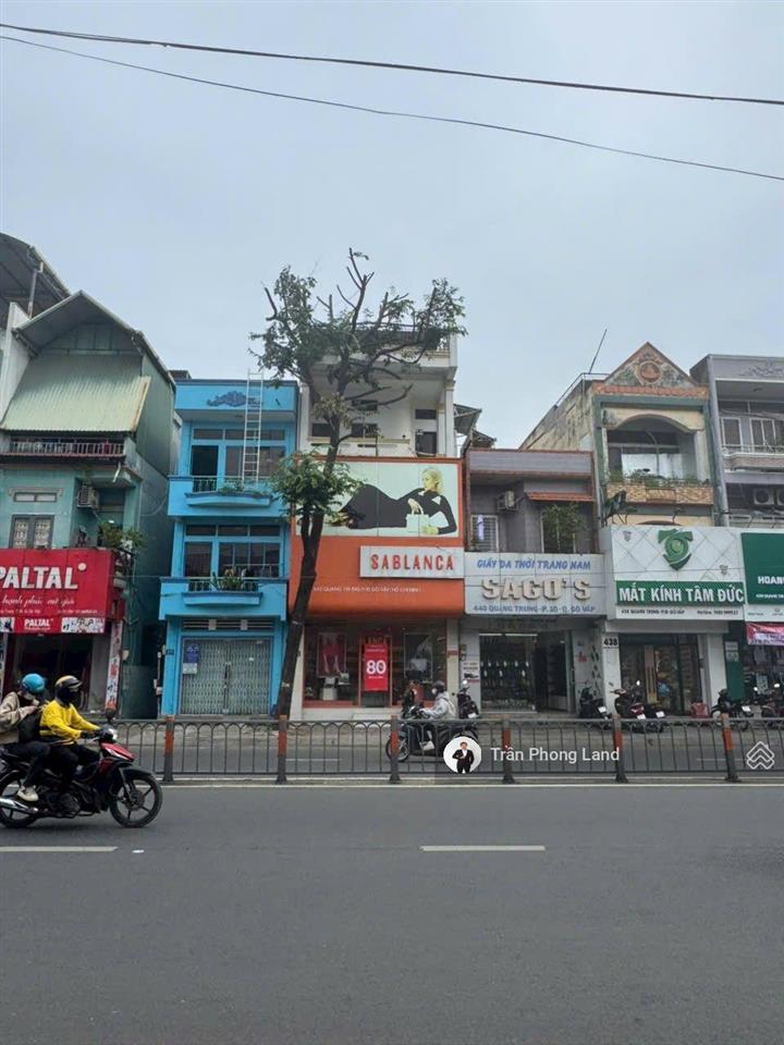 Chính chủ cho thuê nhà mặt tiền 442 quang trung, p10, q. gò vấp, 5x14.3m, trệt 2 lầu, 0908 140 ***