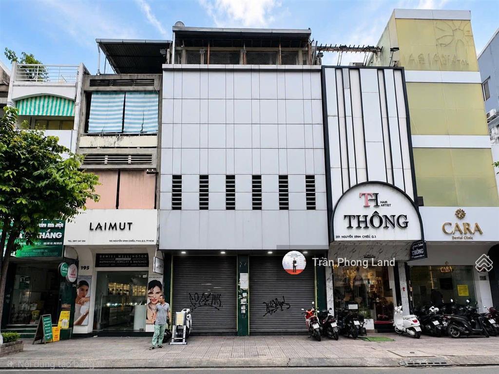 Chính chủ gửi cho thuê nhà mặt tiền 197199 nguyễn đình chiểu, p5, q3, 7.5x20m, 0908 140 ***