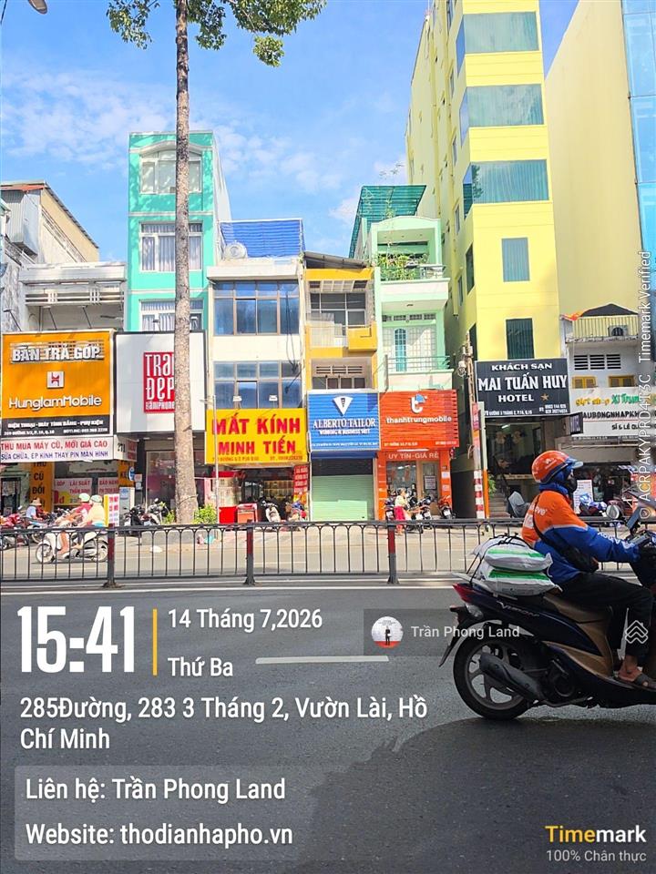 Chính chủ gửi cho thuê nhà mặt tiền 275 ba tháng hai, p10, q10, 3x25m, trệt 2 lầu, 0908 140 ***