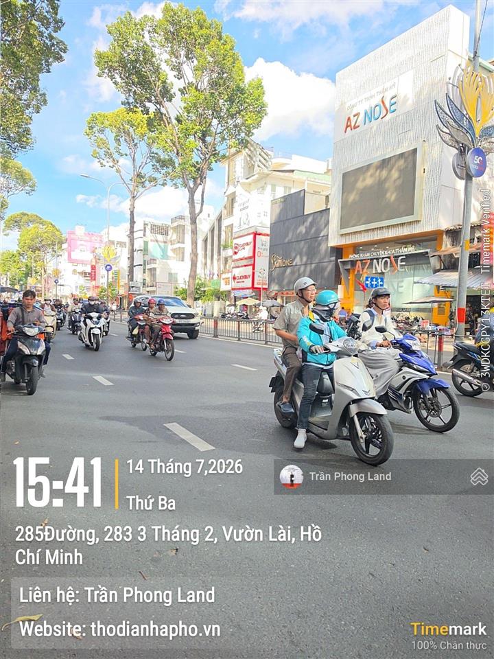 Chính chủ gửi cho thuê nhà mặt tiền 275 ba tháng hai, p10, q10, 3x25m, trệt 2 lầu, 0908 140 ***