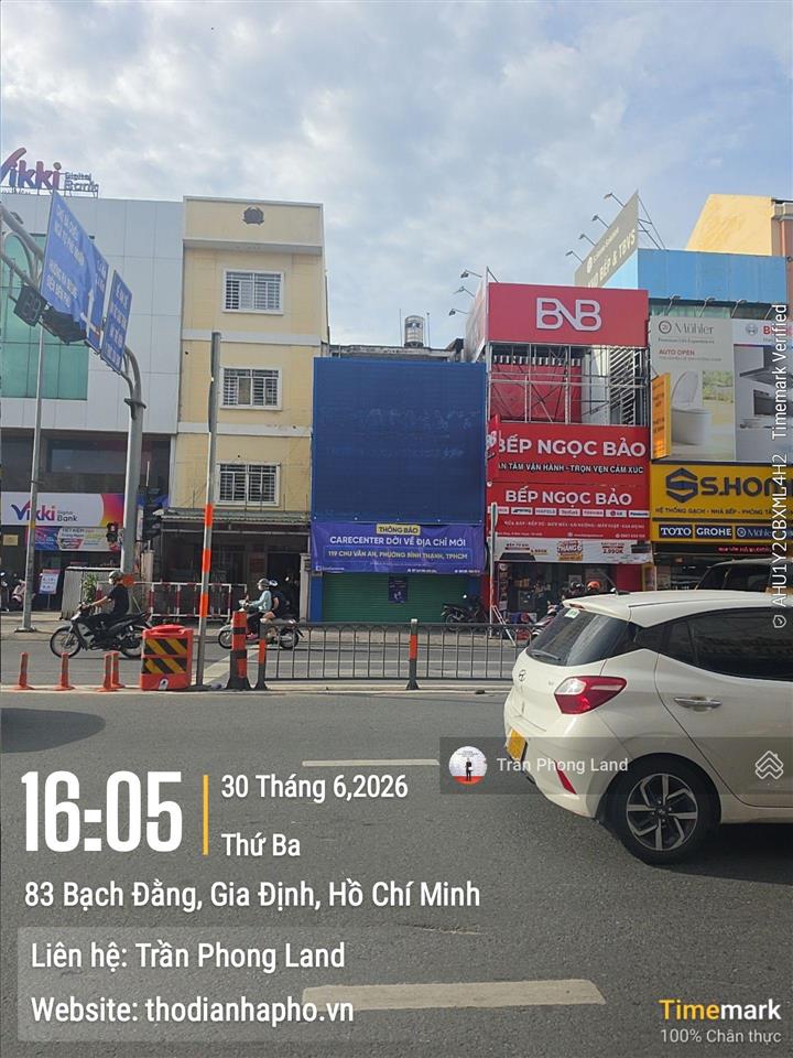 Chính chủ gửi cho thuê nhà mặt tiền 64 bạch đằng, p24, q. bình thạnh, 5x22m, trệt 2 lầu, 0908 140 ***