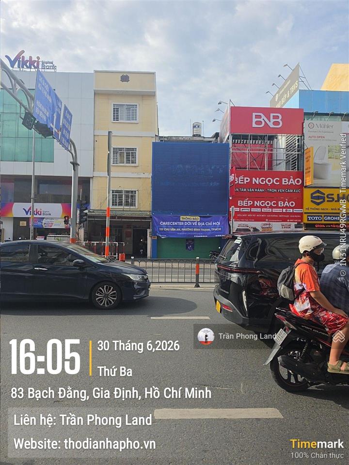 Chính chủ gửi cho thuê nhà mặt tiền 64 bạch đằng, p24, q. bình thạnh, 5x22m, trệt 2 lầu, 0908 140 ***