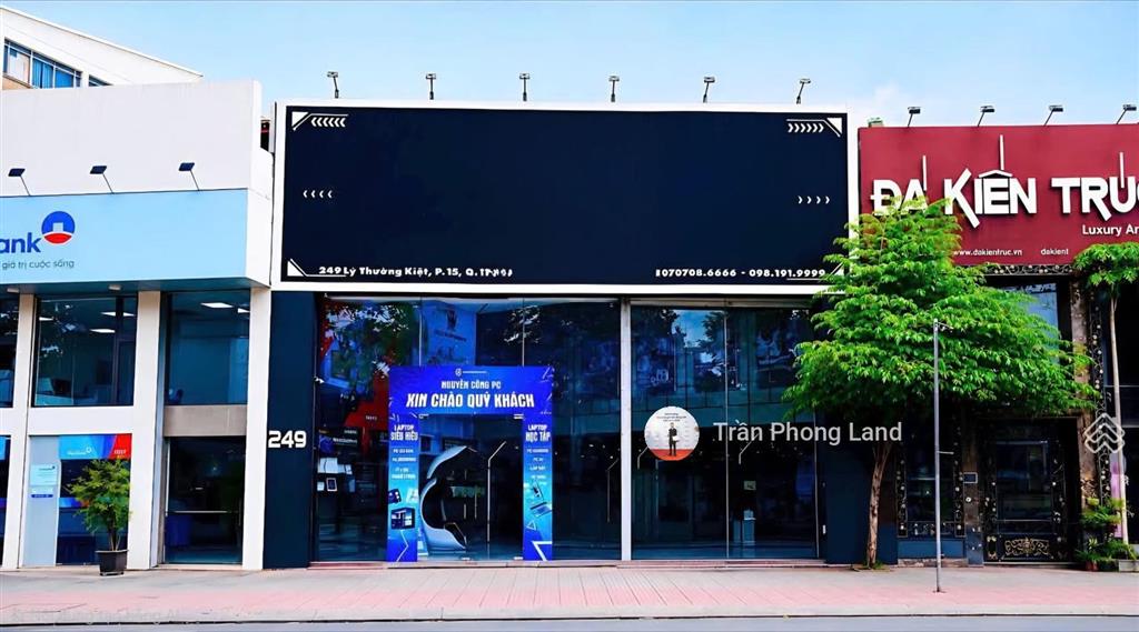 Chính chủ gửi cho thuê nhà mặt tiền 249 lý thường kiệt, p15, q11, 11.7x20m, trệt + lầu, 0908 140 ***