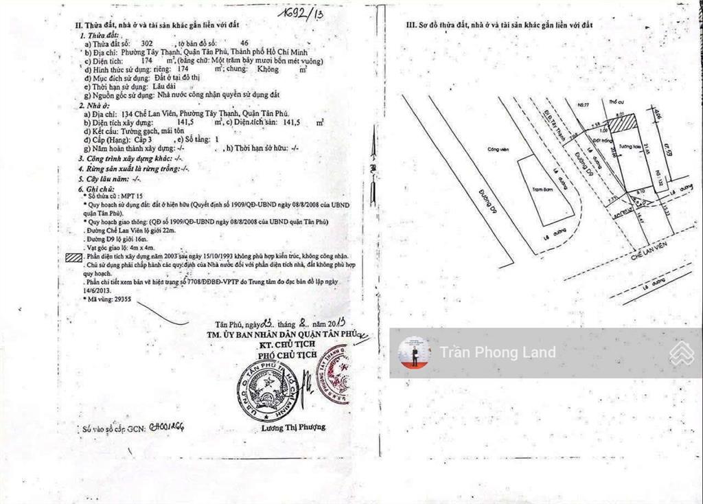 Chính chủ gửi cho thuê nhà góc 2 mặt tiền 134 chế lan viên  đường d9, quận tân phú, 0908 140 ***