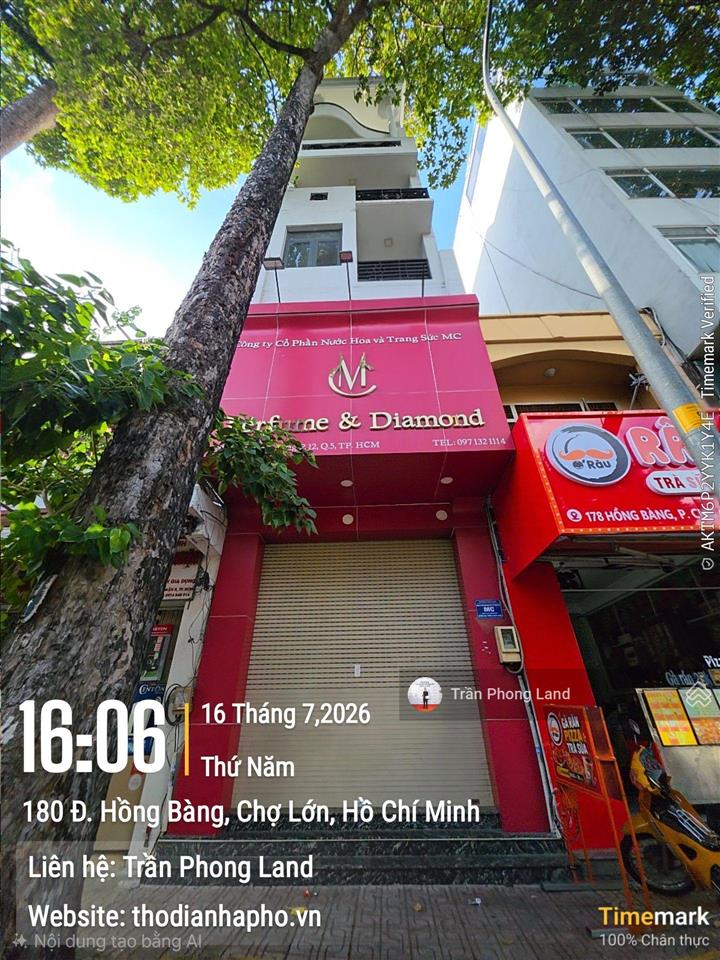 Chính chủ gửi cho thuê nhà mặt tiền 180 hồng bàng, p12, q5, 4x18m, trệt 5 lầu tm, 0908 140 ***