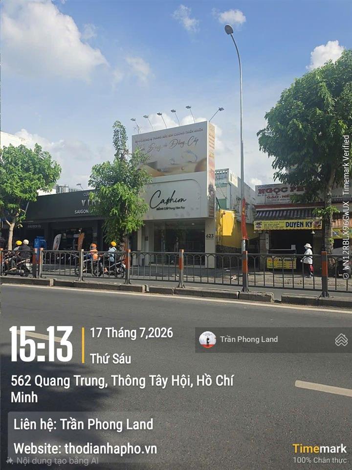 Chính chủ gửi cho thuê nhà góc 2 mặt tiền 623 quang trung, p11, q. gò vấp, 6x20m, 0908 140 ***