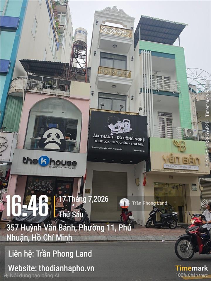 Chính chủ gửi cho thuê nhà mặt tiền 284b huỳnh văn bánh, p11, q. phú nhuận, 3.5x12m, 0908 140 ***