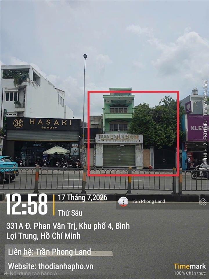 Chính chủ gửi cho thuê nhà mặt tiền 447 phan văn trị, q. gò vấp, 7.5x25m, trệt 2 lầu, 0908 140 ***