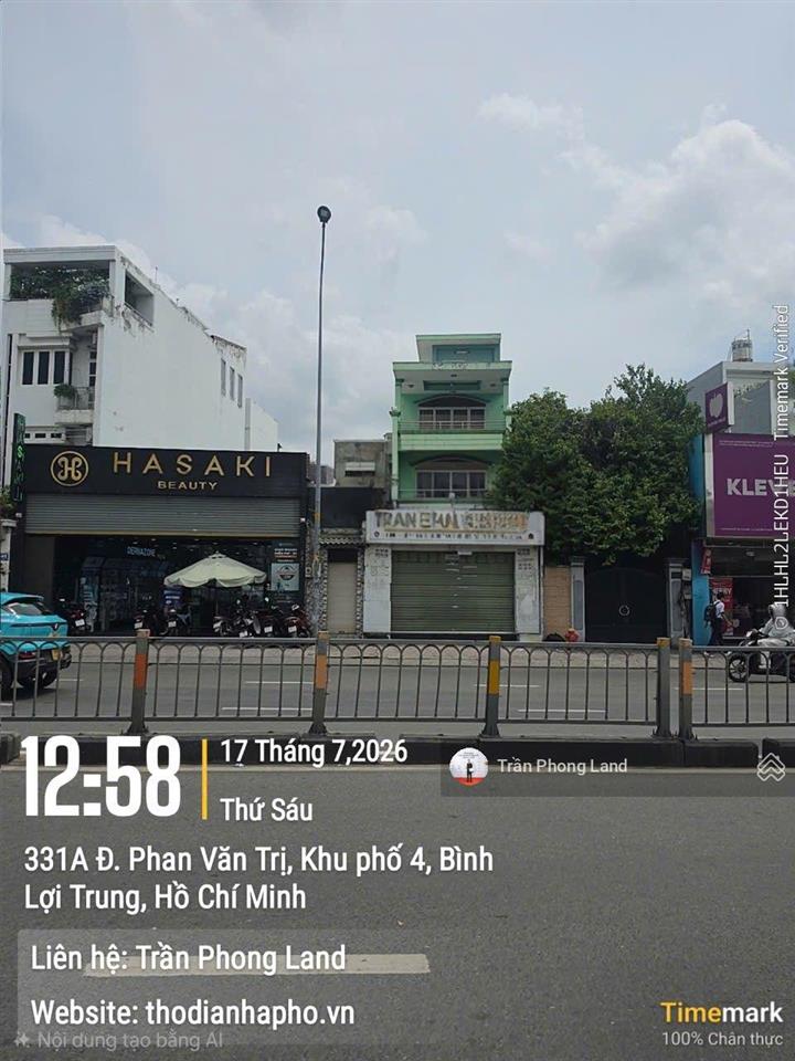 Chính chủ gửi cho thuê nhà mặt tiền 447 phan văn trị, q. gò vấp, 7.5x25m, trệt 2 lầu, 0908 140 ***