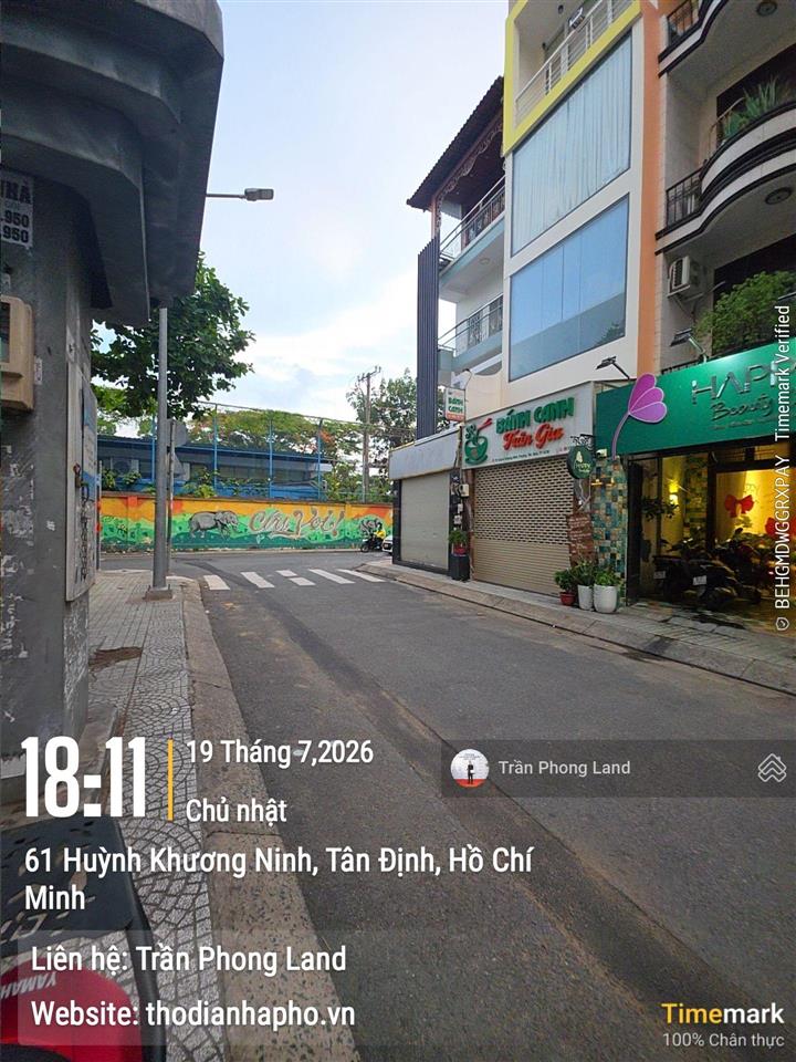 Chính chủ gửi cho thuê nhà mặt tiền 72 huỳnh khương ninh, quận 1, 4x17m, trệt 3 lầu, 0908 140 ***