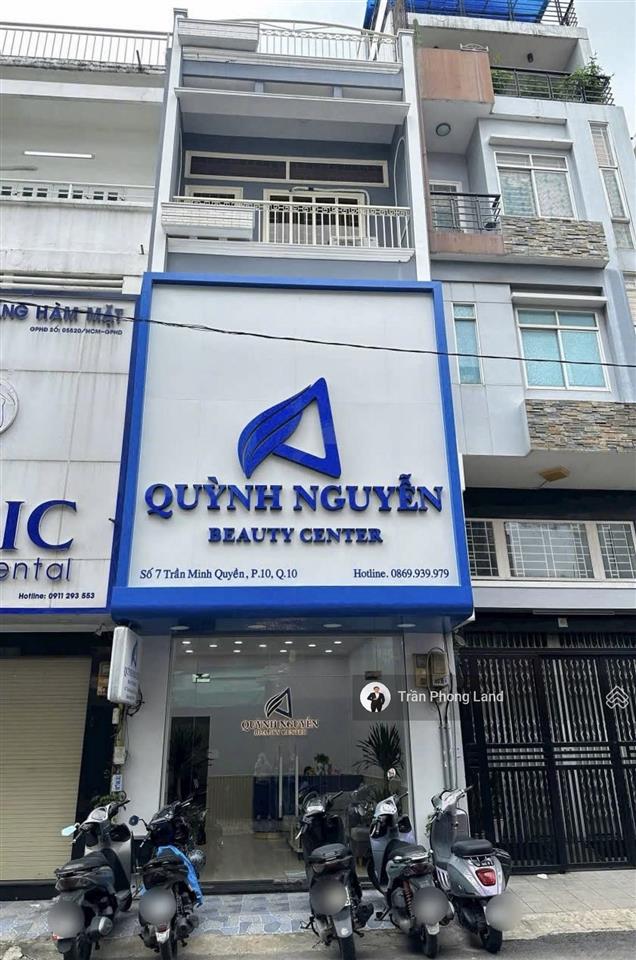 Chính chủ cho thuê nhà mặt tiền số 7 trần minh quyền, q10, 4.3x12m, trệt lửng 2 lầu, 0908 140 ***