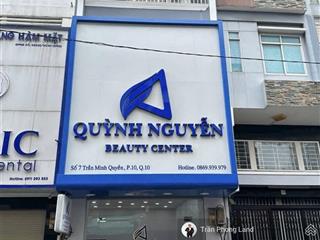 Chính chủ cho thuê nhà mặt tiền số 7 trần minh quyền, q10, 4.3x12m, trệt lửng 2 lầu, 0908 140 ***