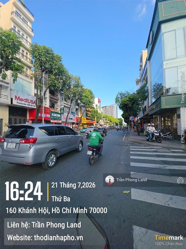 Chính chủ cho thuê nhà mặt tiền 158160 khánh hội, p6, q4, 8x18m, trệt lửng 4 lầu, 0908 140 ***