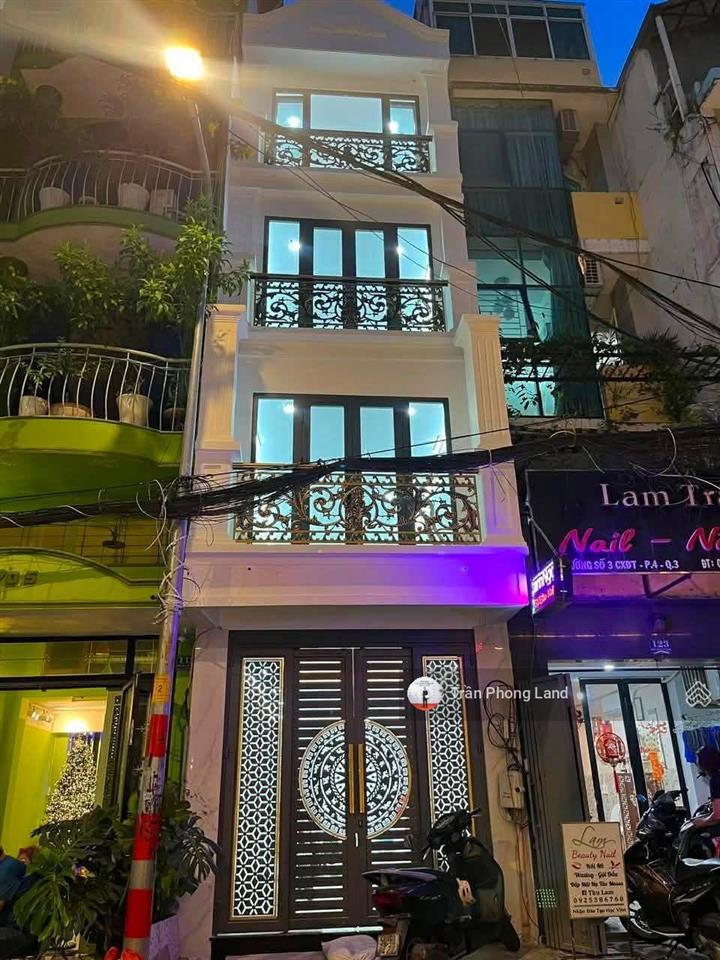 Chính chủ cho thuê nhà mặt tiền 121 đường số 3  cư xá đô thành, q3, 3x12m, trệt 3 lầu, 0908 140 ***