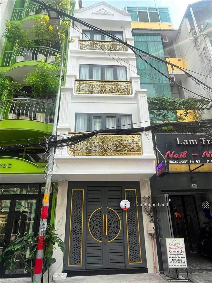 Chính chủ cho thuê nhà mặt tiền 121 đường số 3  cư xá đô thành, q3, 3x12m, trệt 3 lầu, 0908 140 ***