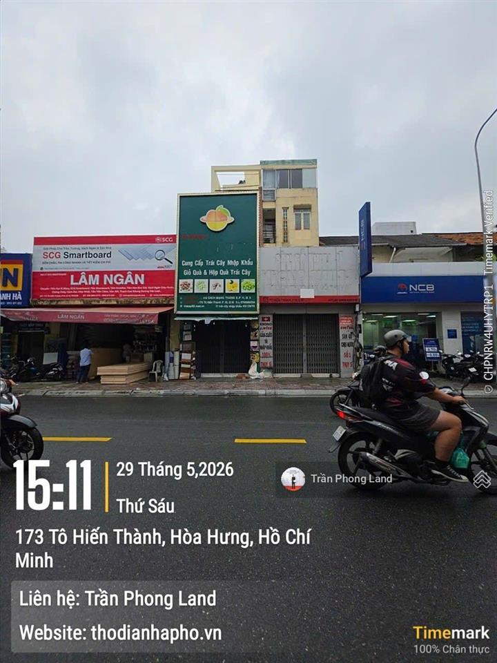 Chính chủ gửi cho thuê nhà mặt tiền 175 tô hiến thành, q10, 7.7x17m, trệt lửng 2 lầu, 0908 140 ***