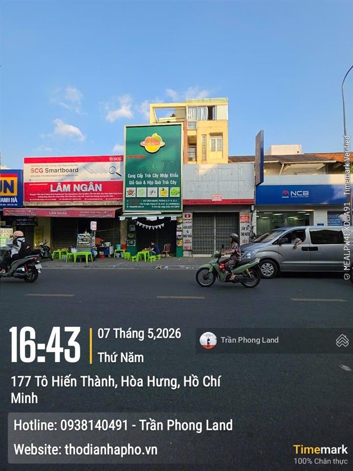 Chính chủ gửi cho thuê nhà mặt tiền 175 tô hiến thành, q10, 7.7x17m, trệt lửng 2 lầu, 0908 140 ***