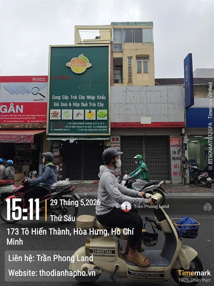 Chính chủ gửi cho thuê nhà mặt tiền 175 tô hiến thành, q10, 7.7x17m, trệt lửng 2 lầu, 0908 140 ***
