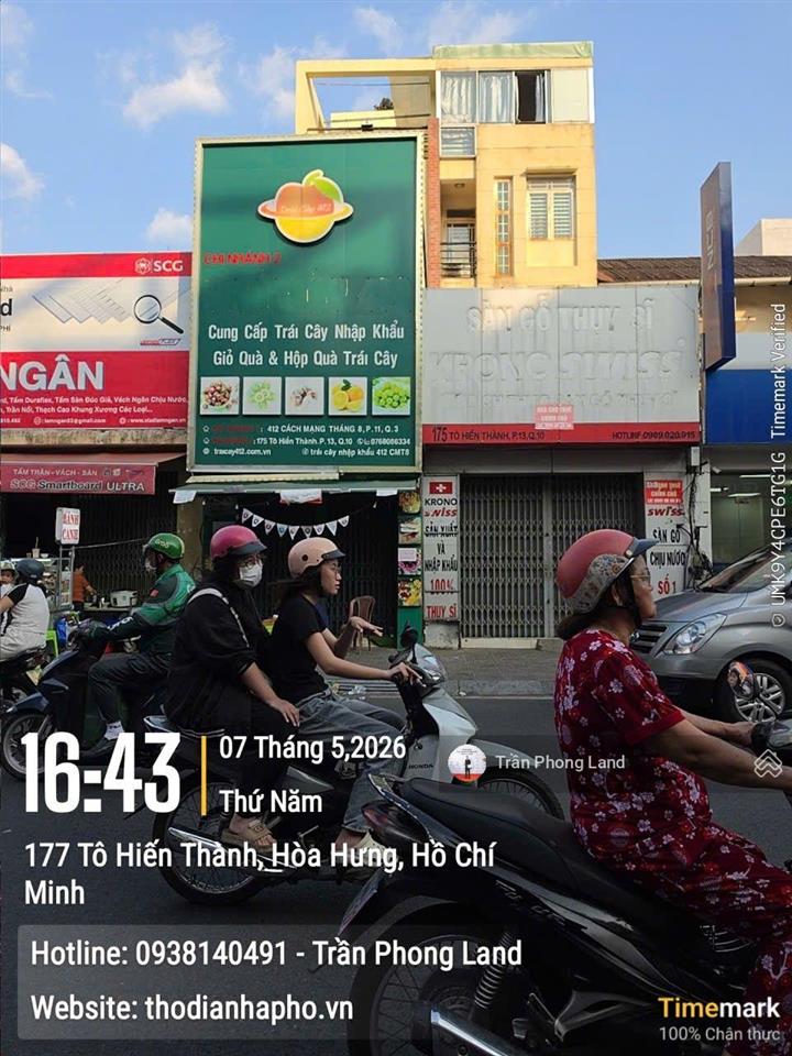 Chính chủ gửi cho thuê nhà mặt tiền 175 tô hiến thành, q10, 7.7x17m, trệt lửng 2 lầu, 0908 140 ***
