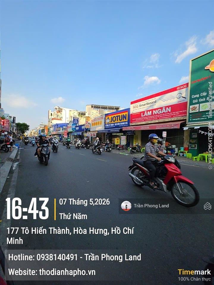Chính chủ gửi cho thuê nhà mặt tiền 175 tô hiến thành, q10, 7.7x17m, trệt lửng 2 lầu, 0908 140 ***