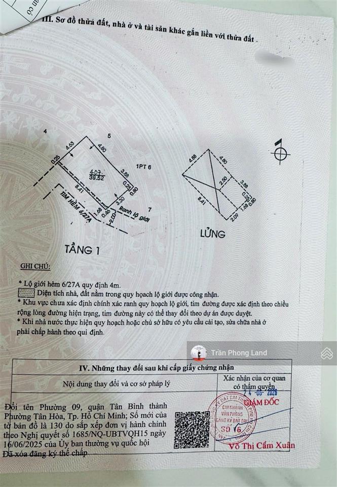 Chính chủ gửi bán nhà hẻm xe hơi 100/25/2 thiên phước, p9, q. tân bình, 4.1x9m, 0938 140 ***