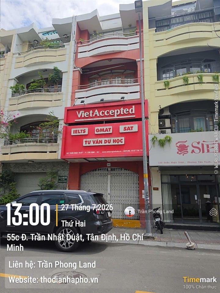 Chính chủ gửi cho thuê nhà mặt tiền 10c trần nhật duật, quận 1, 5x16m, trệt 3 lầu, 0908 140 ***