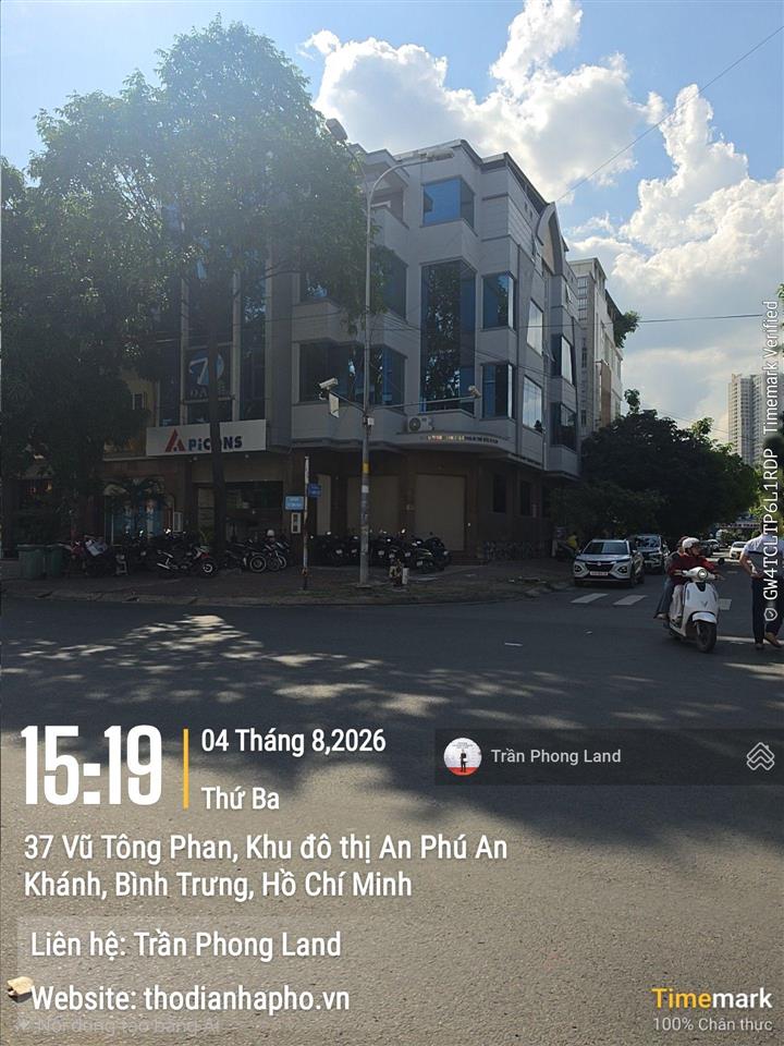Chính chủ cho thuê nhà góc 2 mặt tiền 44 vũ tông phan, p. an phú, q2, 5x20m, hầm 4 lầu, 0908 140 ***