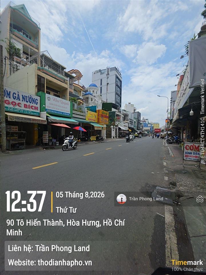 Chính chủ cho thuê nhà mặt tiền 88 tô hiến thành, p15, q10, 4x18m, trệt lửng 5 lầu tm, 0908 140 ***