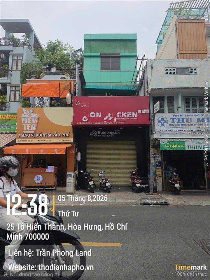Chính chủ gửi cho thuê nhà mặt tiền 51 tô hiến thành, p13, q10, 4.5x18m, trệt 2 lầu, 0908 140 ***
