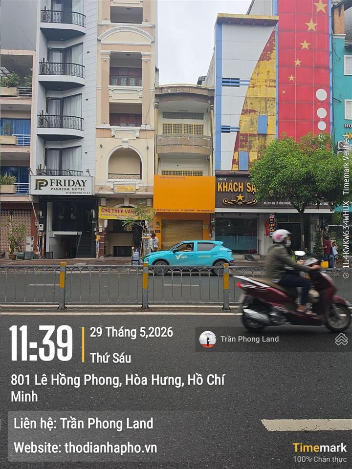 Chính chủ gửi cho thuê nhà mặt tiền 815 lê hồng phong, p12, q10, 4x24m, trệt 2 lầu, 0908 140 ***