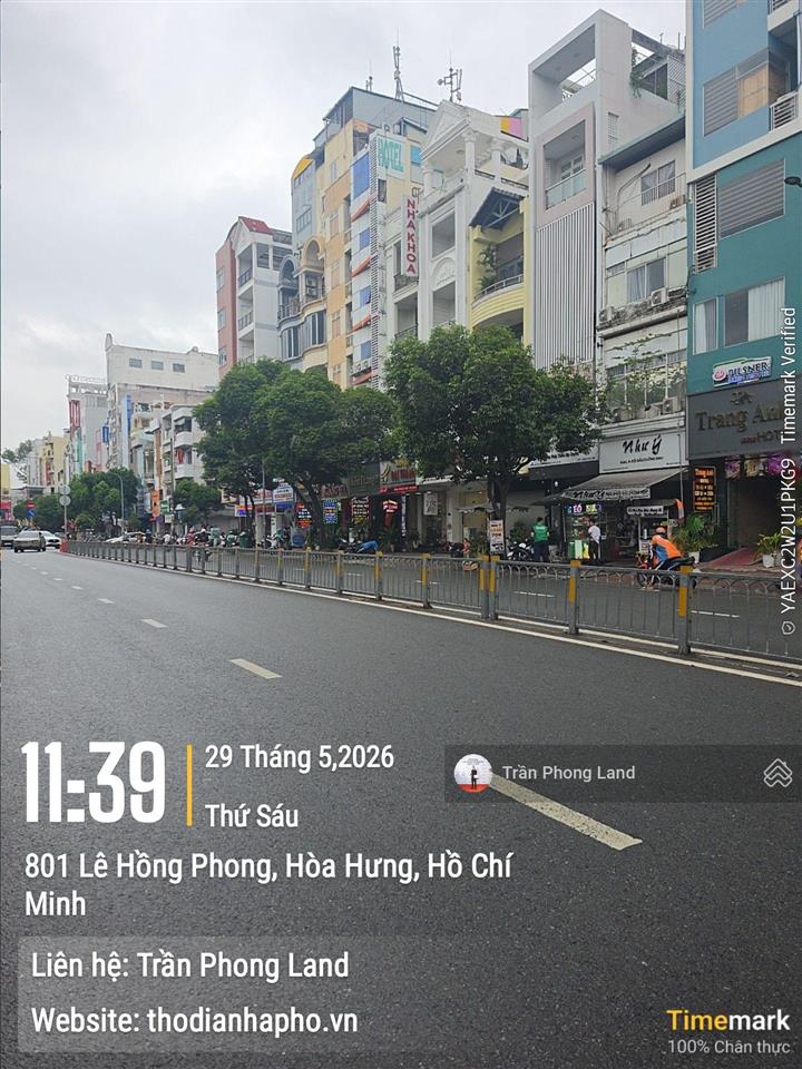 Chính chủ gửi cho thuê nhà mặt tiền 815 lê hồng phong, p12, q10, 4x24m, trệt 2 lầu, 0908 140 ***
